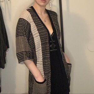LUCKY BRAND LONG LOOSE KNIT CARDIGAN